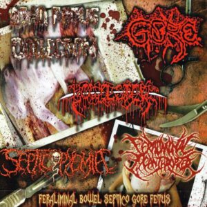 Dead Fetus Collection, Gore, Septicopyemia, Feraliminal Lycanthropizer, Bowel Stew ‎– Feraliminal Bowel Septico Gore Fetus